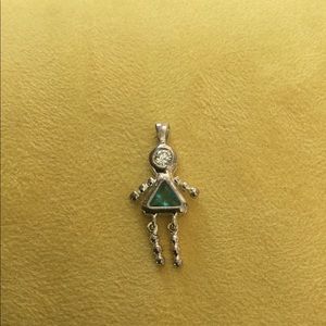 March (Blue) Birthstone “girl” Charm